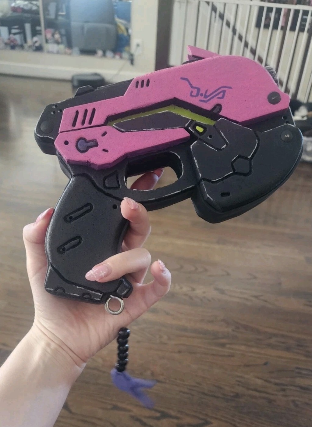 Pink And Black Foam Prop Blaster - Dva Overwatch